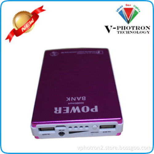 11000mah high capacity dual output power bank with LED flashlight